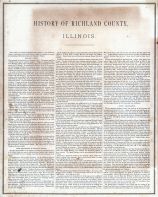 Richland County History 1, Richland County 1875